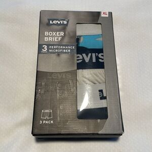 Levis Boxer Briefs Mens XL 3 Pack Performance Microfiber